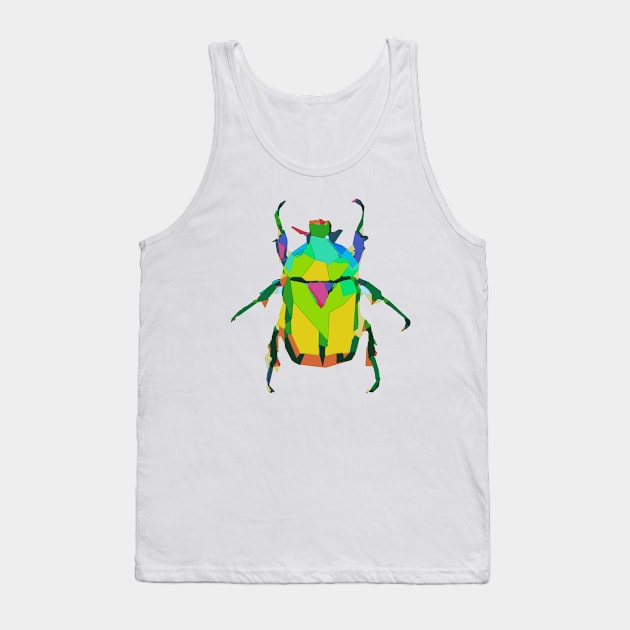 Festive Tropical beetle Tank Top by The Pink Mask